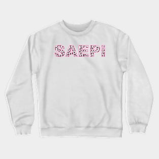 SAEPi leopard print Crewneck Sweatshirt